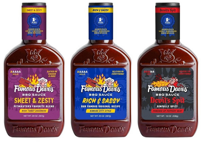 페이머스 데이브 BBQ 소스 3종 세트 20oz (미국) A