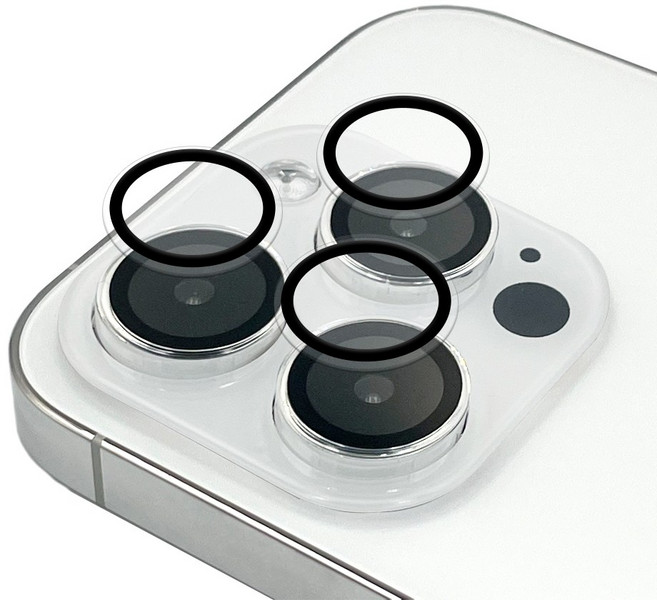 아이폰 호환 카메라 렌즈 강화유리 보호필름 초슬림 커버링, 1개