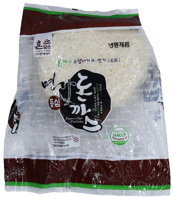 한맥 왕돈까스 (250g X 5개입) 명가왕등심돈까스 국내산등심, 1.25g, 1개