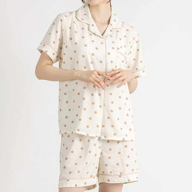 코튼원 여성용 요루 여름 반팔잠옷 파자마