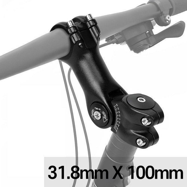BTR 자전거 각도조절 스템 31.8 X 100mm, 1개, 블랙