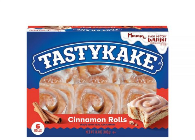 Tastykake 케이크 스낵 테이스티케이크 시나몬 롤 6개입 계피로 만들어짐 14.4온스 2팩