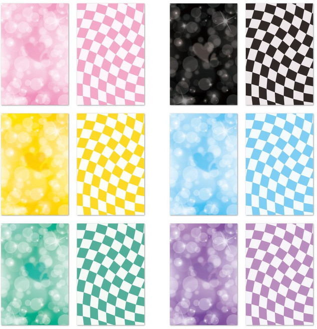 푸꾸푸꾸 포카 바인더 대지 속지, 블링블링(20장), 퍼플