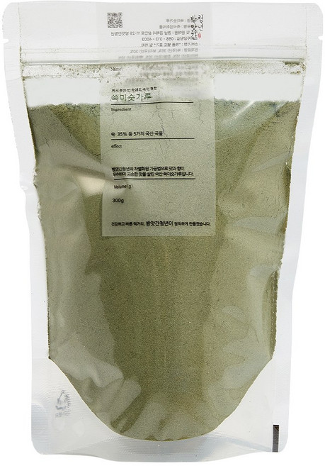 쪄서 볶아 참쑥 함량 35% 쑥 미숫가루 선식 300g 600g, 1개