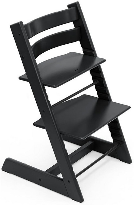 Stokke(스토케)[공식]트립 트랩 베이비 의자 하이 의자 블랙[부모와 자식 3대에서 사용할 수 있는 튼튼함]본체 북유럽 디자인 Tripp Trapp 식탁 아기 아이 의자 ..., 상세페이지 참조