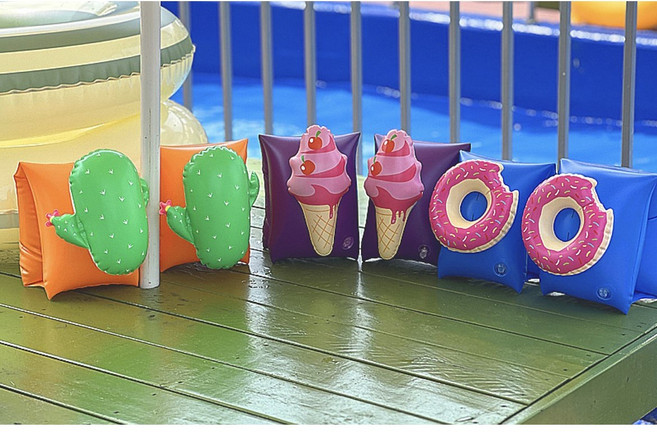 [국내배송] 1+1 코지덴 아동 성인 암링 튜브 암튜브 휴가용품 수영 팔튜브 호캉스, 2개, 도너츠