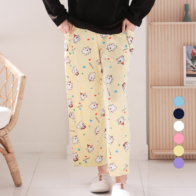 투와이 남녀공용 몰티즈 피치 파자마 바지 MD210