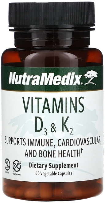 뉴트라메딕스 비타민D3 K2 60 베지캡슐, 3개, 60정 - 쿠팡