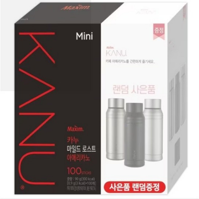 동서식품 맥심 카누 미니 마일드로스트 + <사은품>최고급텀블러, 1세트, 100개입, 900mg