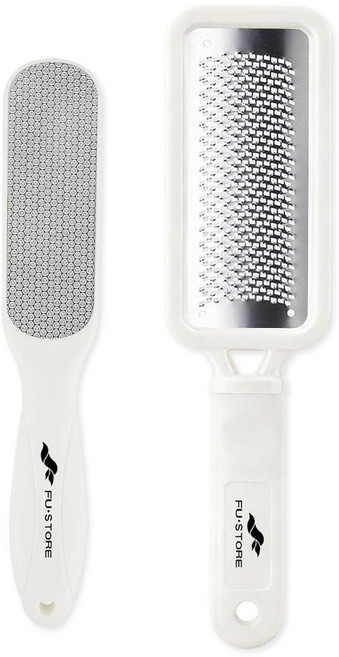 Fu Store 스테인리스 스틸 발 각질제거기 2개 222096