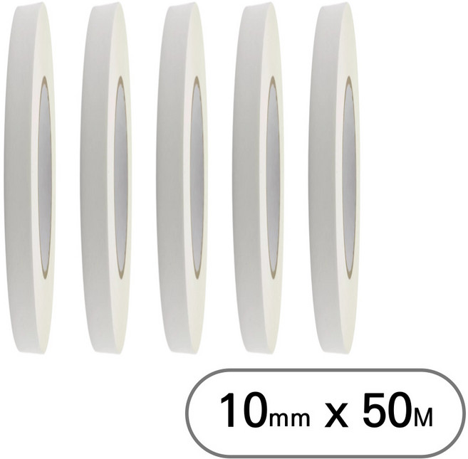 아트위브 대용량 종이 마스킹 테이프 아이보리 10mm (50M), 5개