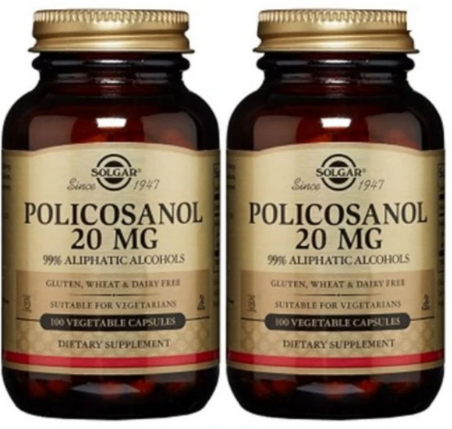 솔가 폴리코사놀 20mg 100캡슐 x 2통 Policosanol, 100정, 2개 - 쿠팡