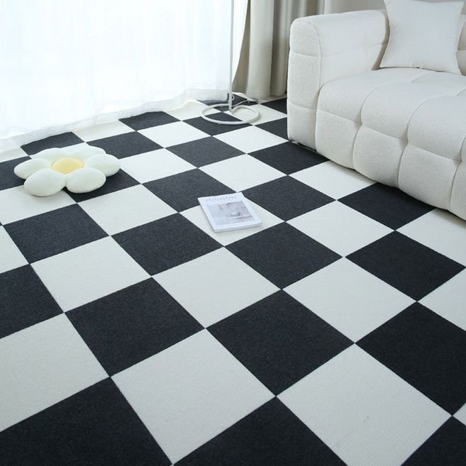 홈앤힐링 자국없는 흡착식 카페트 타일 고급형 조각카페트 12개입