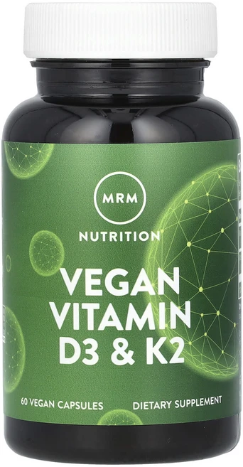 MRM Nutrition 비건 비타민D3 & K2 베지 캡슐 60정, MRMNutrition비건비타민D3K2베지캡슐60정, 1개 - 쿠팡