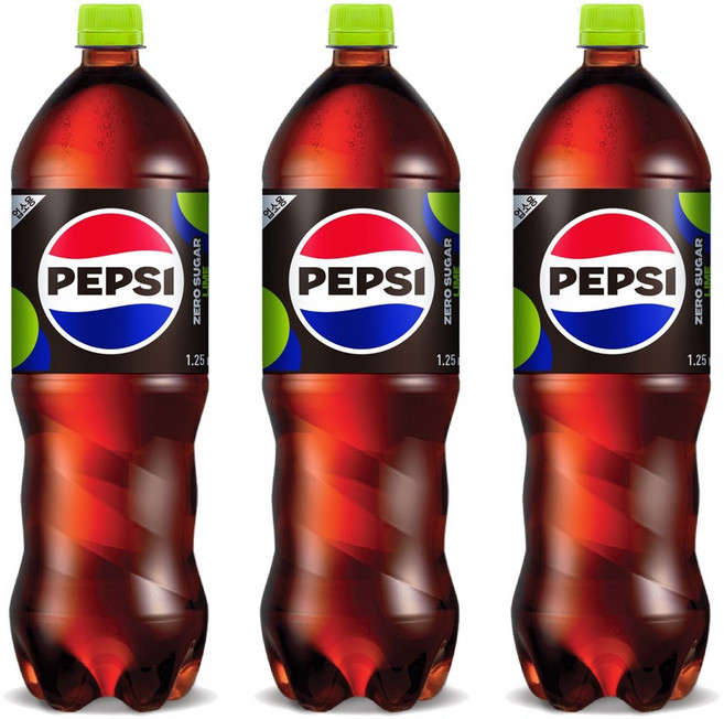 롯데칠성 펩시 콜라 블랙 로우 칼로리 저칼로리 제로 슈거 무설탕 펩시블랙, 1.25L, 12개