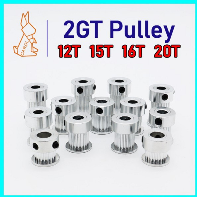 풀리벨트 2GT 풀리 12T 15T 16T 20Teeth 2M 타이밍 보어 3 3.17 4 5 6 6.35 8mm 벨트 폭 9 10 15mm GT2 동기 휠, 04) Bore 5mm, 01) Belt Width 6mm, 02) 15Teeth, 1개