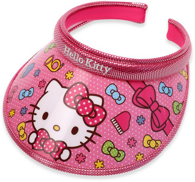 나린키즈 헬로키티 뮤직 썬캡 유아동 어린이 핀캡 햇빛가리개 썬바이저