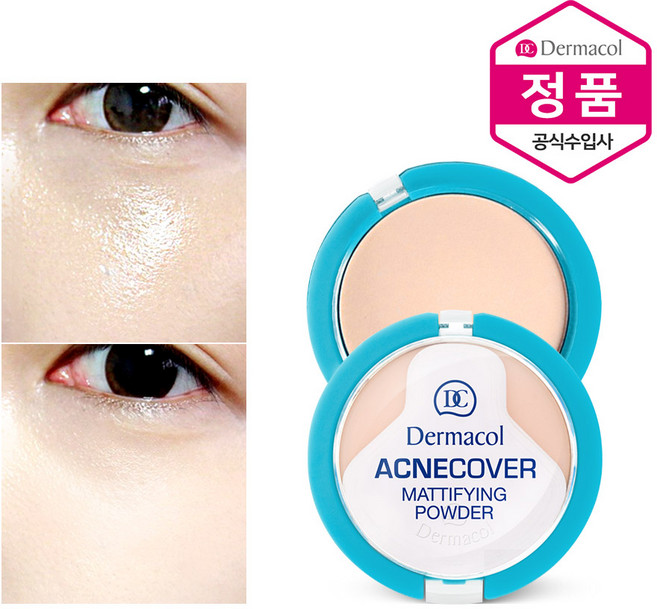 더마콜 티트리 팩트 / 파우더팩트 피지 조절 파우더, 포쉘린(밝은베이지 13~21호), 1개