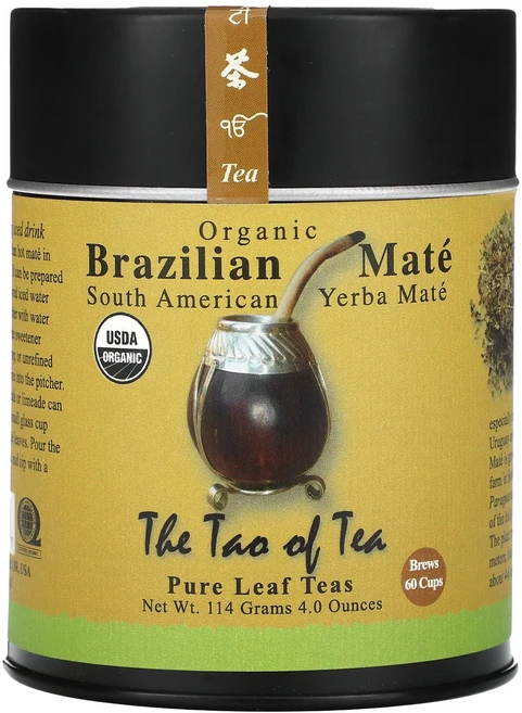 The Tao of Tea South American Yerba Mate Brazilian Mate 4 oz (114 g), 1개입, 1개 - 쿠팡