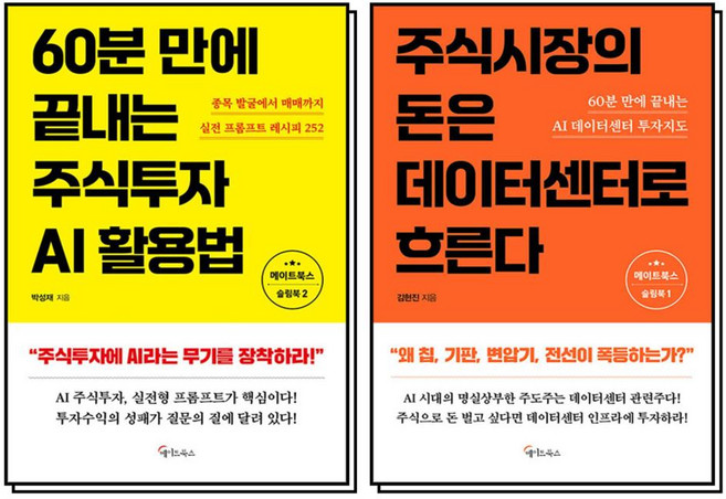 주식시장의 돈은 데이터센터로 흐른다 60분 만에 끝내는 주식투자 AI활용법 책 세트 (전2권), 메이트북스, 8110000212432