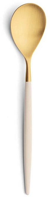 Cutipol MIO霧面象牙金不鏽鋼 WUZ屋子 網美拍照餐具, 1個, 金-點心匙