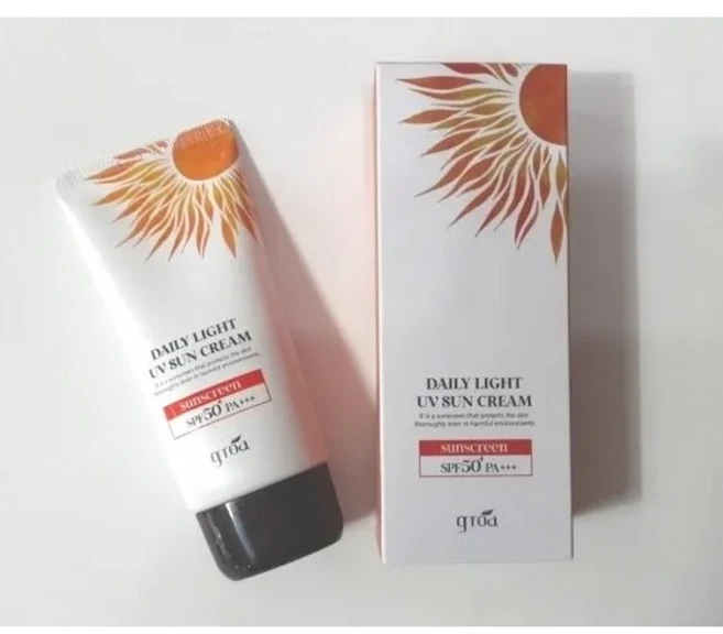 그로아 데일리 라이트 유브이 썬크림 자외선 차단 SPF 50 PA+++ TK유통, 5개, 55ml - 쿠팡