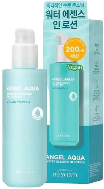 비욘드 엔젤아쿠아 워터 에센스 인 로션 200ml 비건 192874, 1개