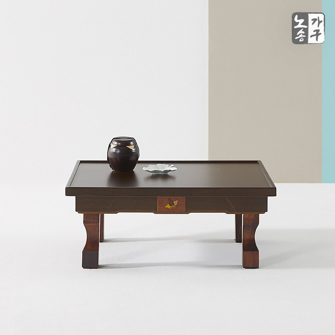노송가구 가람 호두목 510 찻상 향로상 (솔잎향), 엔틱