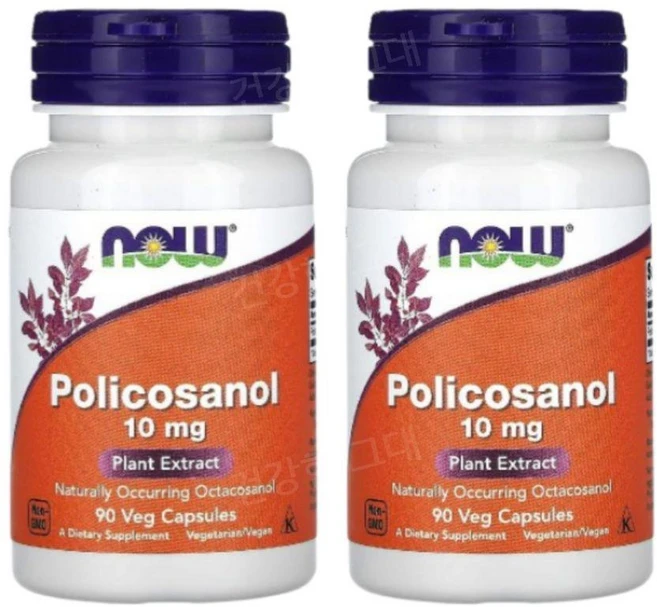 나우 폴리코사놀 사탕수수추출물 10mg 90캡슐 2개 Policosanol, 90정 - 쿠팡