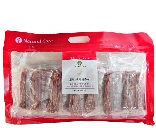 코스트코 네츄럴코어 천연 오리가슴살 소프트스틱 700g 강아지간식 오리육포 스틱 간식, 1개 - 쿠팡