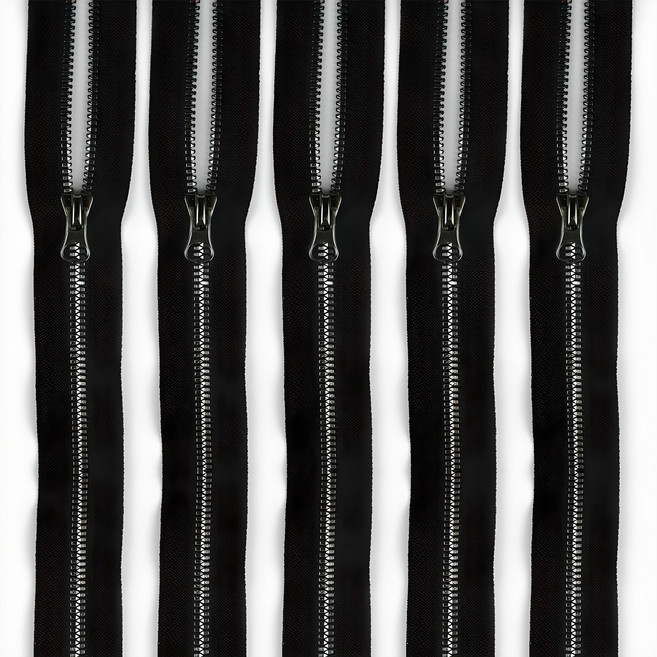 제이에스트레이딩 75cm 비슬론 점퍼지퍼 5호, 흑니켈, 5개