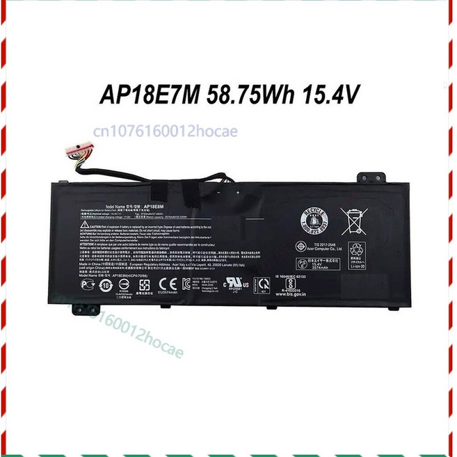 Acer Swift 3X SF314 510G SFX14 51G SFX16 고속 배터리 AP18E7M 58 75Wh, 1개