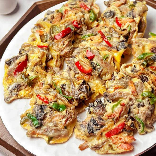 [당일조리] 30년 전통 엄마손맛 버섯야채전, 1개, 600g