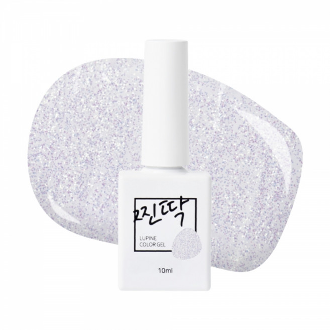 찐딱 프리미엄 네일아트 젤컬러 젤네일, 1개, 10ml, JJ010 (화이트샤인 글리터)