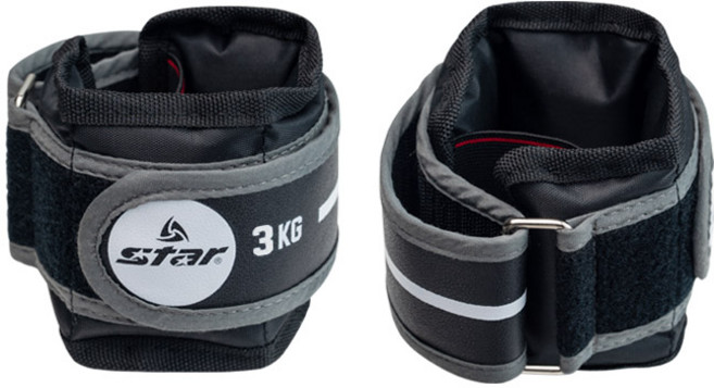 스타 모래주머니 철주머니 1kg~5kg 손목 발목, 이지중량밴드 3kg(1.5kg x 2개)