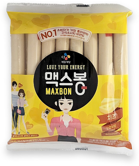 CJ 맥스봉 치즈, 525g, 4개