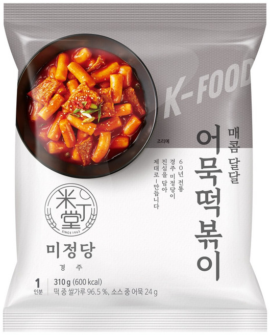 미정당 어묵떡볶이, 5개, 310g