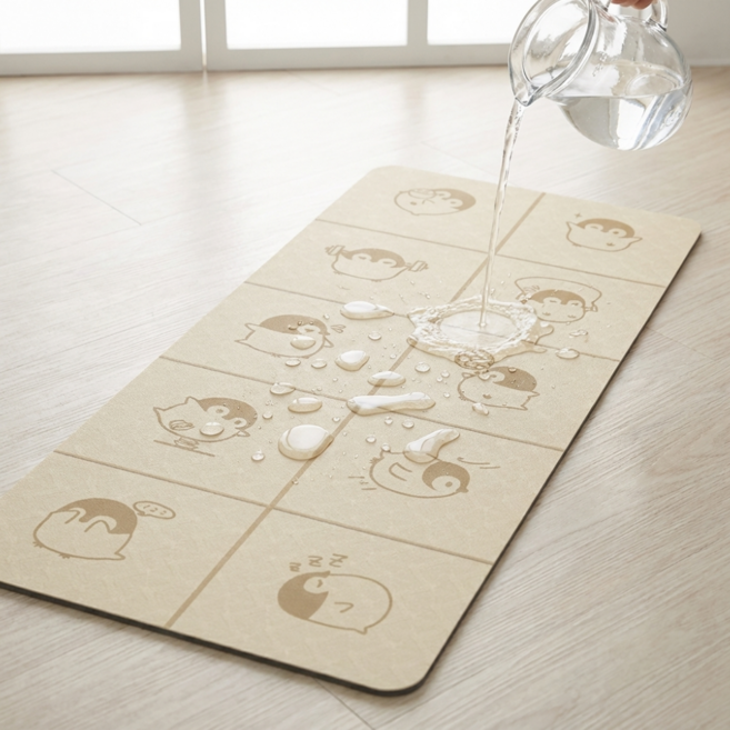 쵸쵸펫 미끄럼방지 강아지매트 접이식 방수매트 거실 복도 시공, 1개, One Color