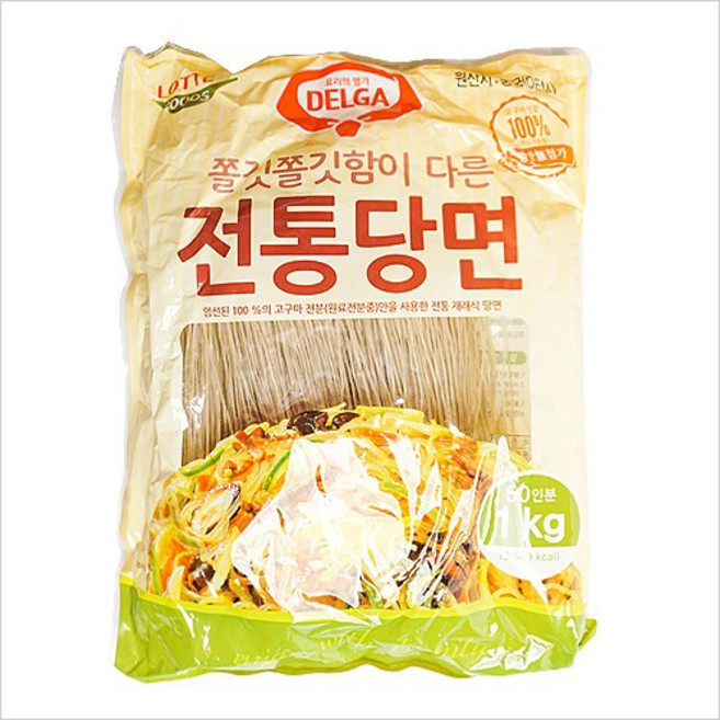 롯데 전통 옛날 당면 (1kg) 10개묶음, 6개, 1kg