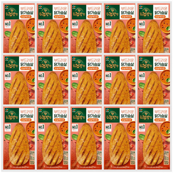 더건강한 케이준 순살 닭가슴살, 15개, 100g