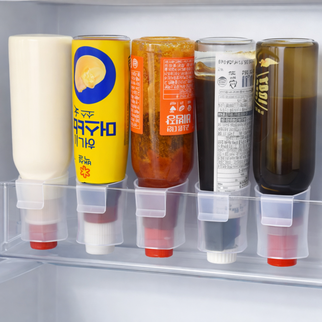 삼이즈 냉장고 소스 정리 홀더 포켓 보관함 4개, 4개 1세트