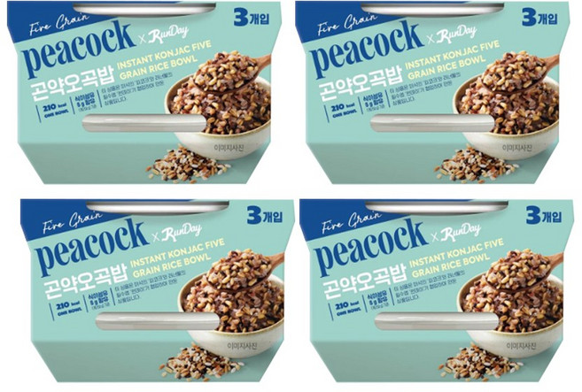 피코크 곤약오곡밥, 12개, 150g