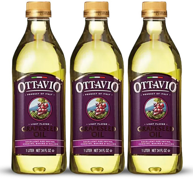 OTTAVIO 포도씨유, 1L, 3개