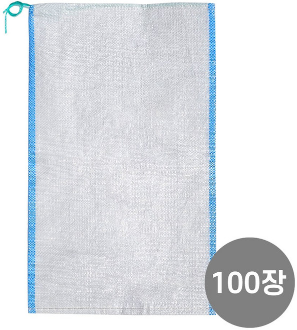 수입 마대 10kg - 100장 PP 자루 포대 포장 폐기물 재활용 쓰레기 분리수거 낙엽마대 왕겨마대 고추마대 국산마대 마대자루 포대자루 쓰레기마대 소금마대 쌀 벼 옥수수 무지마대