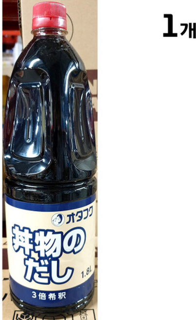 대용량 일본 덮밥 소스 텐동 규동 양념 돈부리, 1개, 1.8L