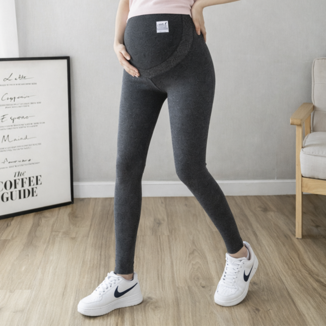 바이해랑 임산부 레깅스 9부 면스판 빅사이즈 임부복