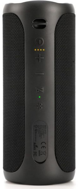 무선 방수 블루투스 스피커 휴대용 강력한 저음과 트위터 내장 서라운드 사운드 IP67 등급 컬러풀 조명 파티 야외 캠핑용 검정, Black