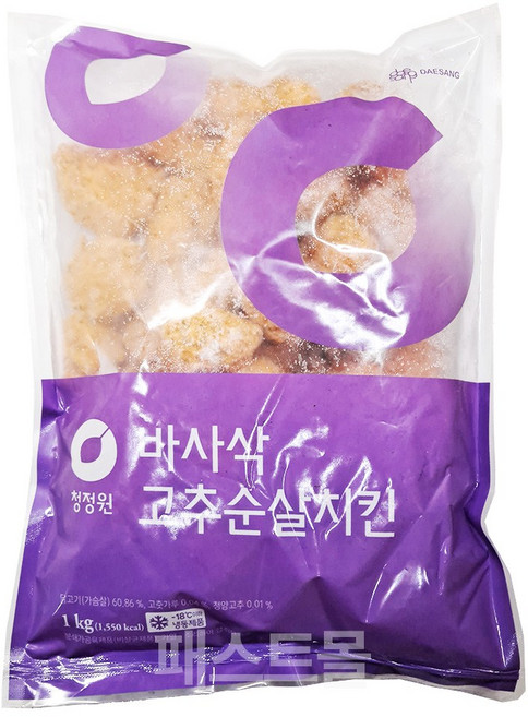 청정원 바사삭 고추순살치킨, 1개, 1kg