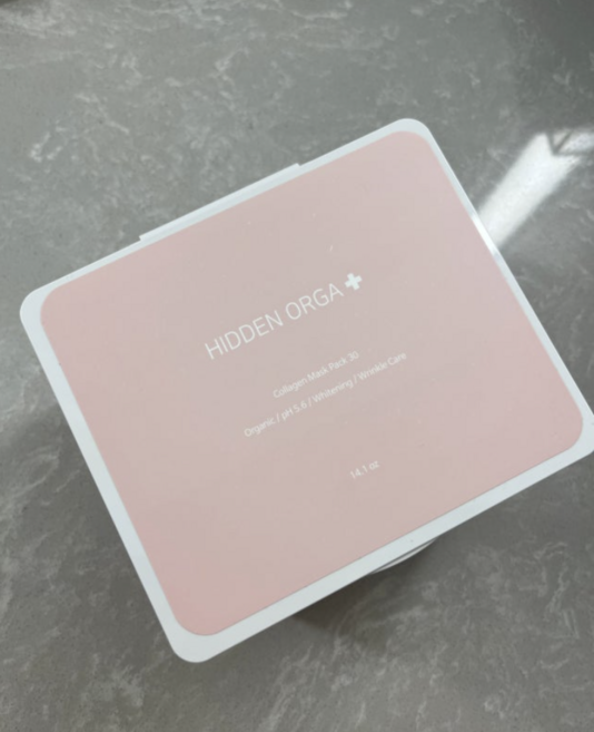 [히든올가] 뽑아쓰는 콜라겐 마스크팩 수분진정 1일1팩 임산부 남자얼굴팩 30매, 1개, 30개입