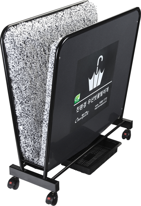 옴니팩 우산 빗물털이개 극세사(매트검정) 830 x 330 x 850mm 18kg, 1개, 검정